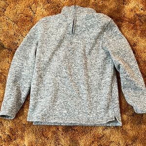 Soft grey 3/4 zip up Beverley hills club.